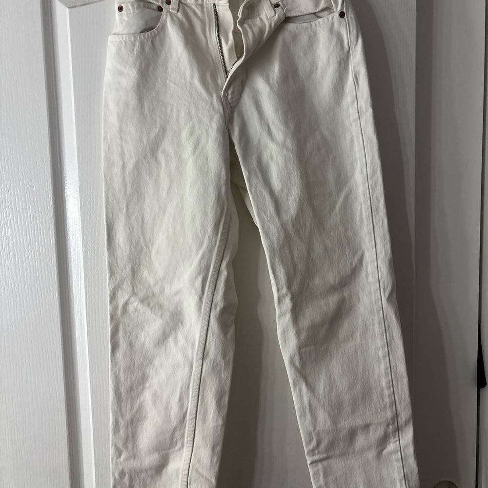 GAP Women's Straight Leg Jeans - Cream